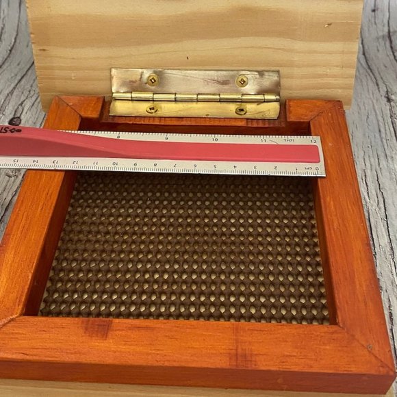 Vintage Gunther Mele 1970's Wooden Jewelry Box, Vintage Wooden Jewellery Organiz - Picture 4 of 10